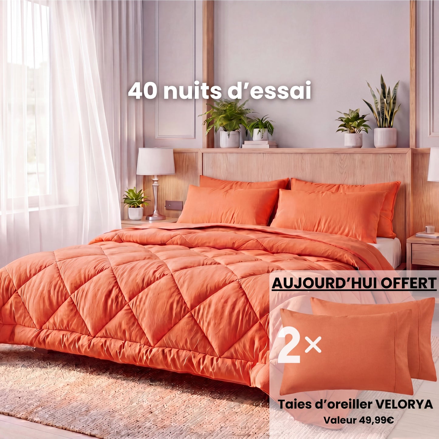 Couette VELORYA – La couette 2-en-1 à séchage rapide qui rend les draps superflus
