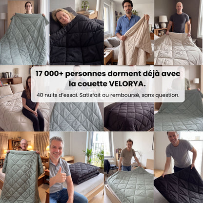 Couette VELORYA – La couette 2-en-1 à séchage rapide qui rend les draps superflus