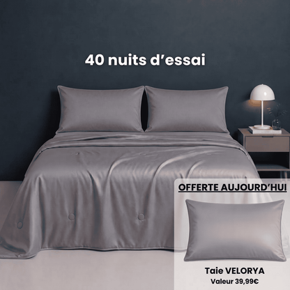 Couverture VELORYA – Couverture rafraîchissante effet glacé pour les chaudes nuits d'été