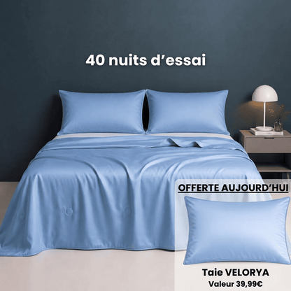 Couverture VELORYA – Couverture rafraîchissante effet glacé pour les chaudes nuits d'été
