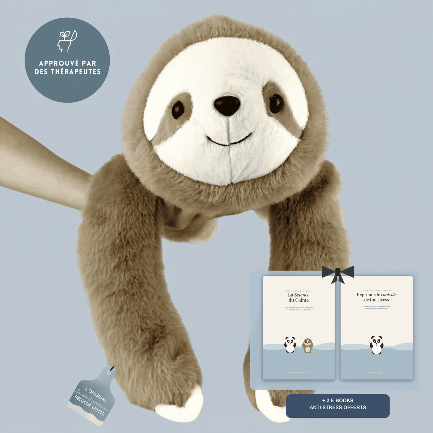 L'Étreinte - La peluche lestée qui t'enlace comme un vrai câlin