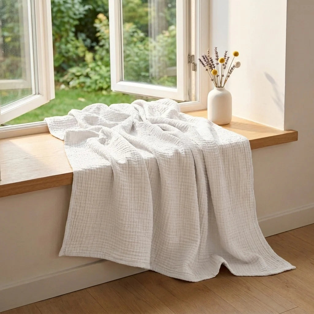 Couverture VELORYA en mousseline douce