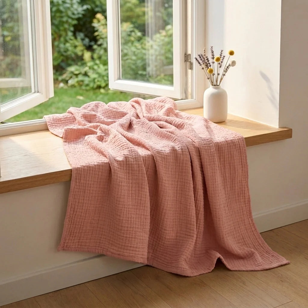 Couverture VELORYA en mousseline douce