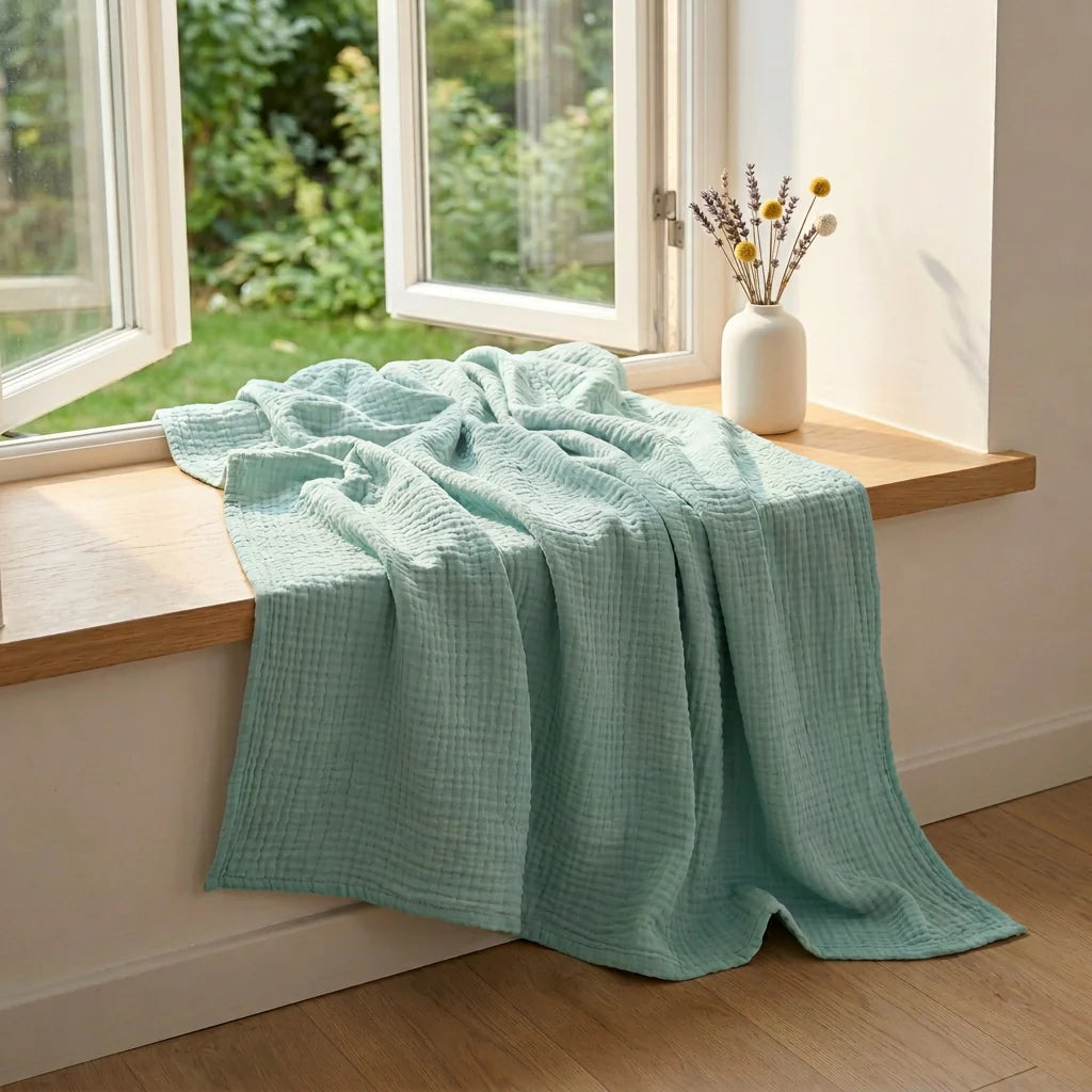 Couverture VELORYA en mousseline douce