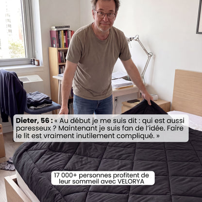 Couette VELORYA – La couette 2-en-1 à séchage rapide qui rend les draps superflus