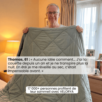 Couette VELORYA – La couette 2-en-1 à séchage rapide qui rend les draps superflus