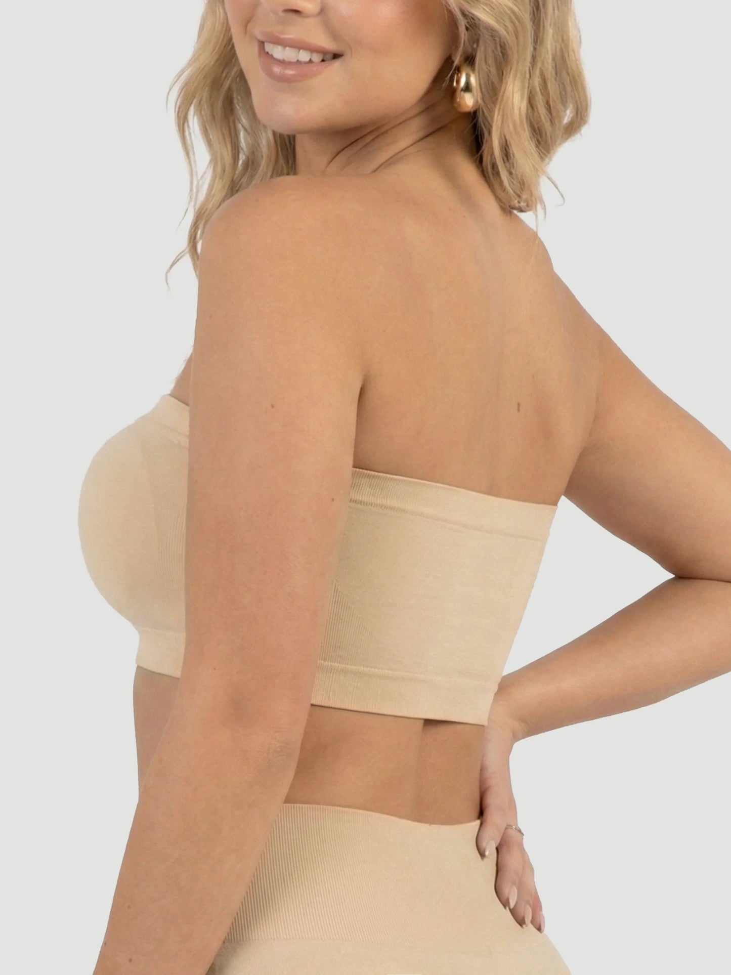 Soutien-gorge bandeau convertible sans bretelles
