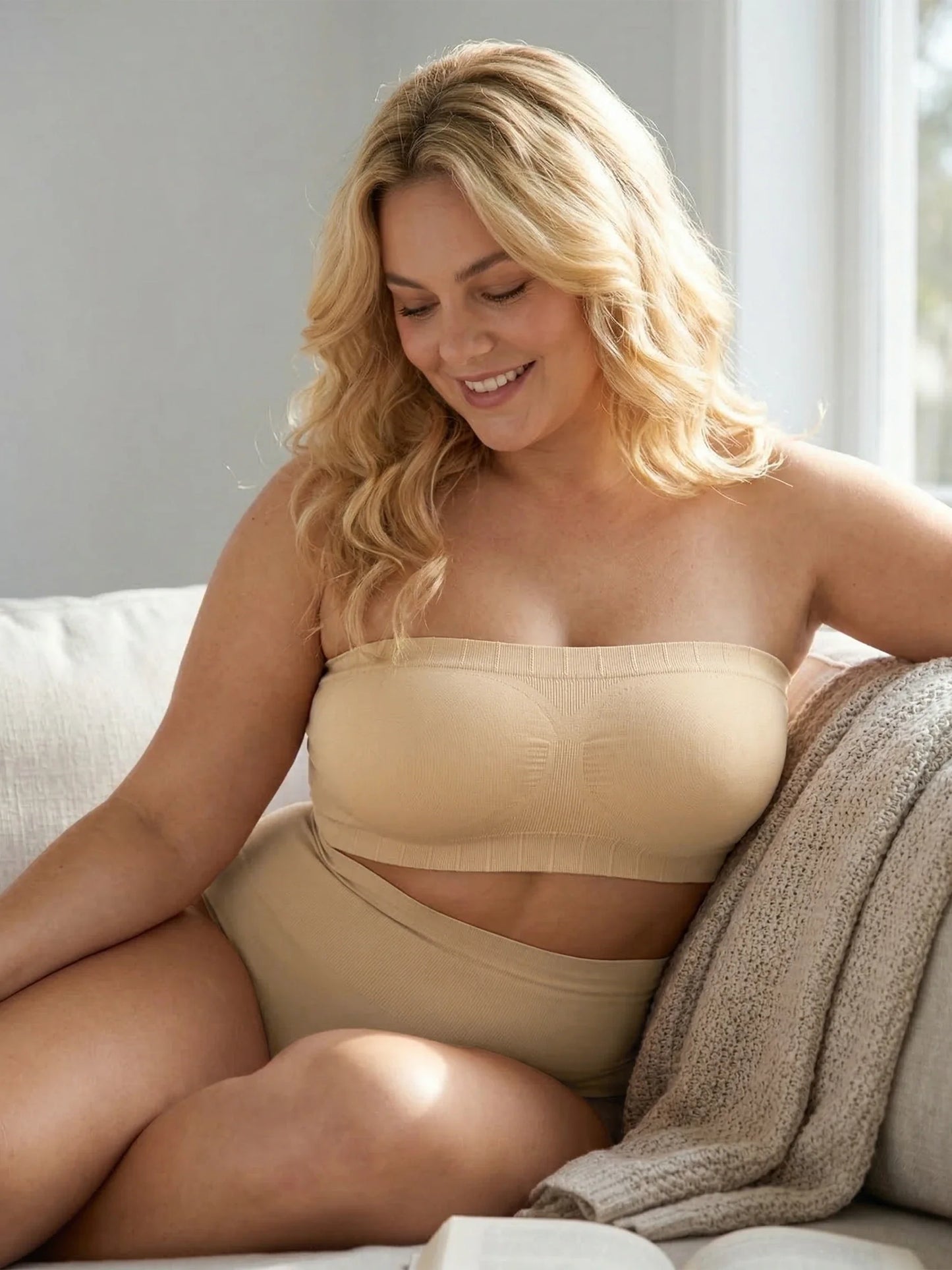 Soutien-gorge bandeau convertible sans bretelles