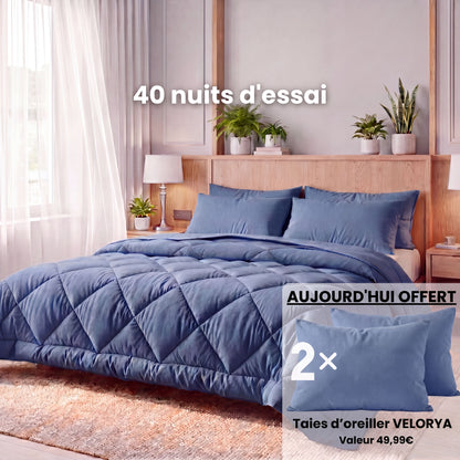 Couette VELORYA – La couette 2-en-1 à séchage rapide qui rend les draps superflus