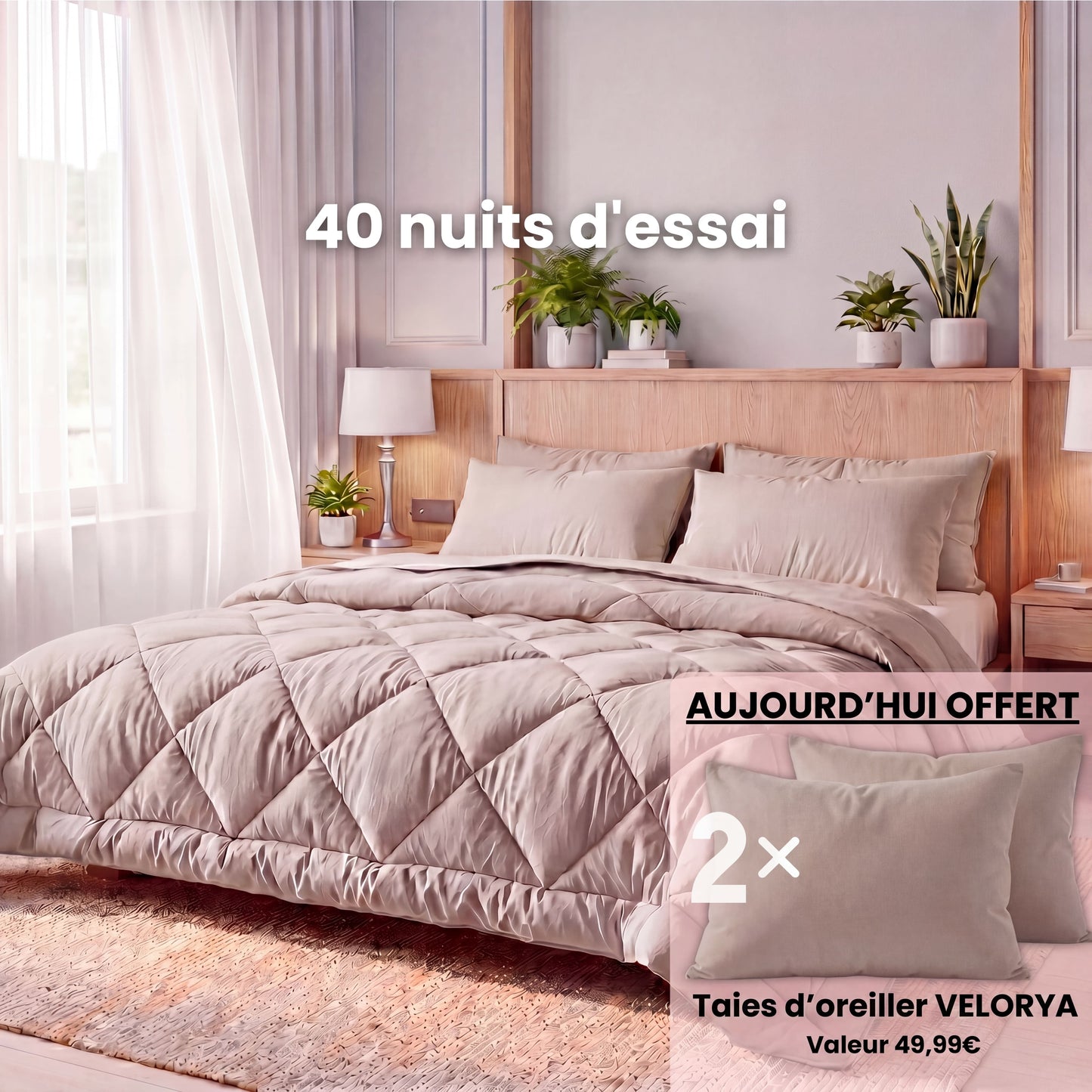 Couette VELORYA – La couette 2-en-1 à séchage rapide qui rend les draps superflus