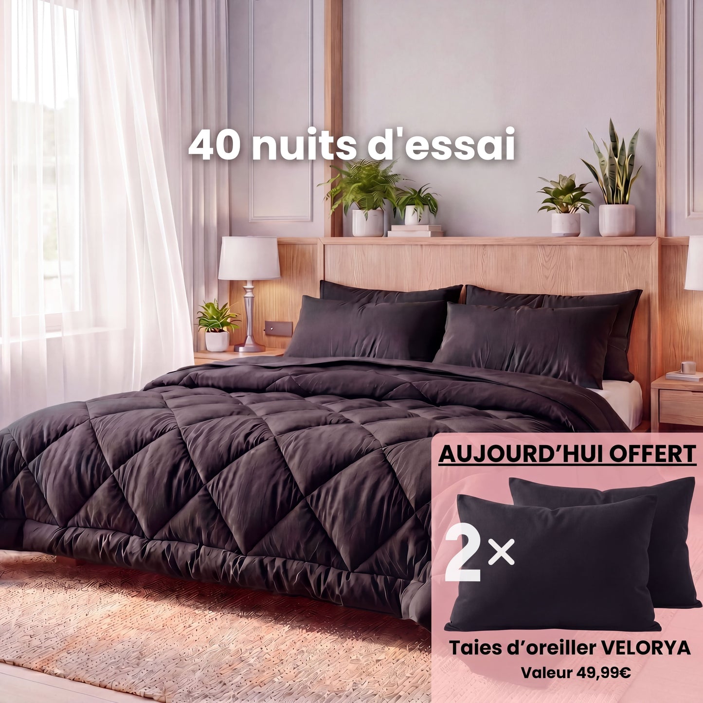 Couette VELORYA – La couette 2-en-1 à séchage rapide qui rend les draps superflus
