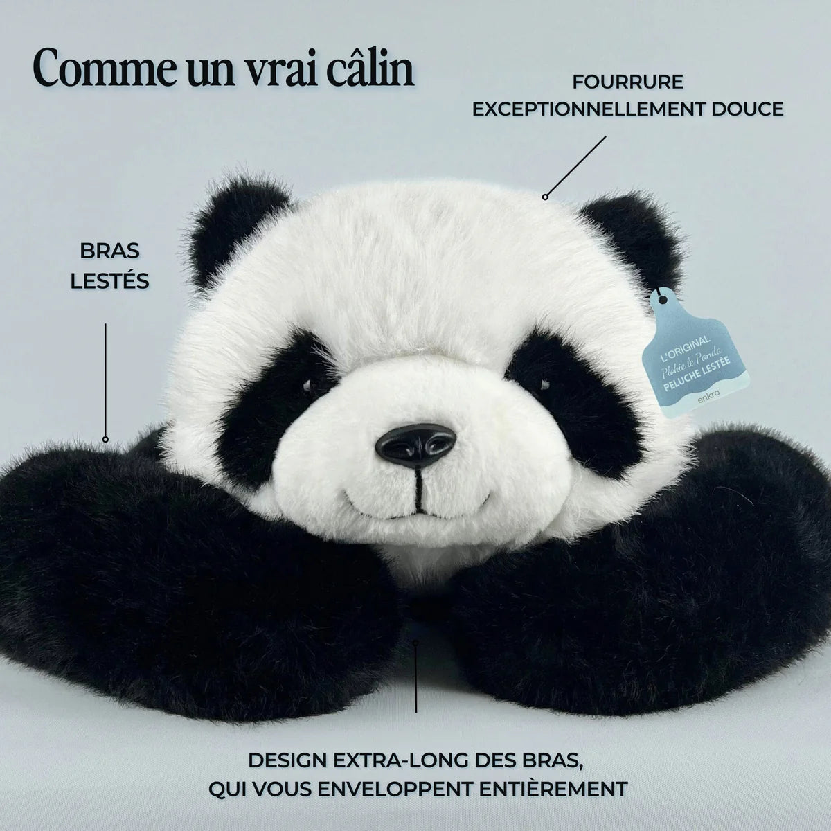 L'Étreinte - La peluche lestée qui t'enlace comme un vrai câlin