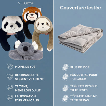 L'Étreinte - La peluche lestée qui t'enlace comme un vrai câlin