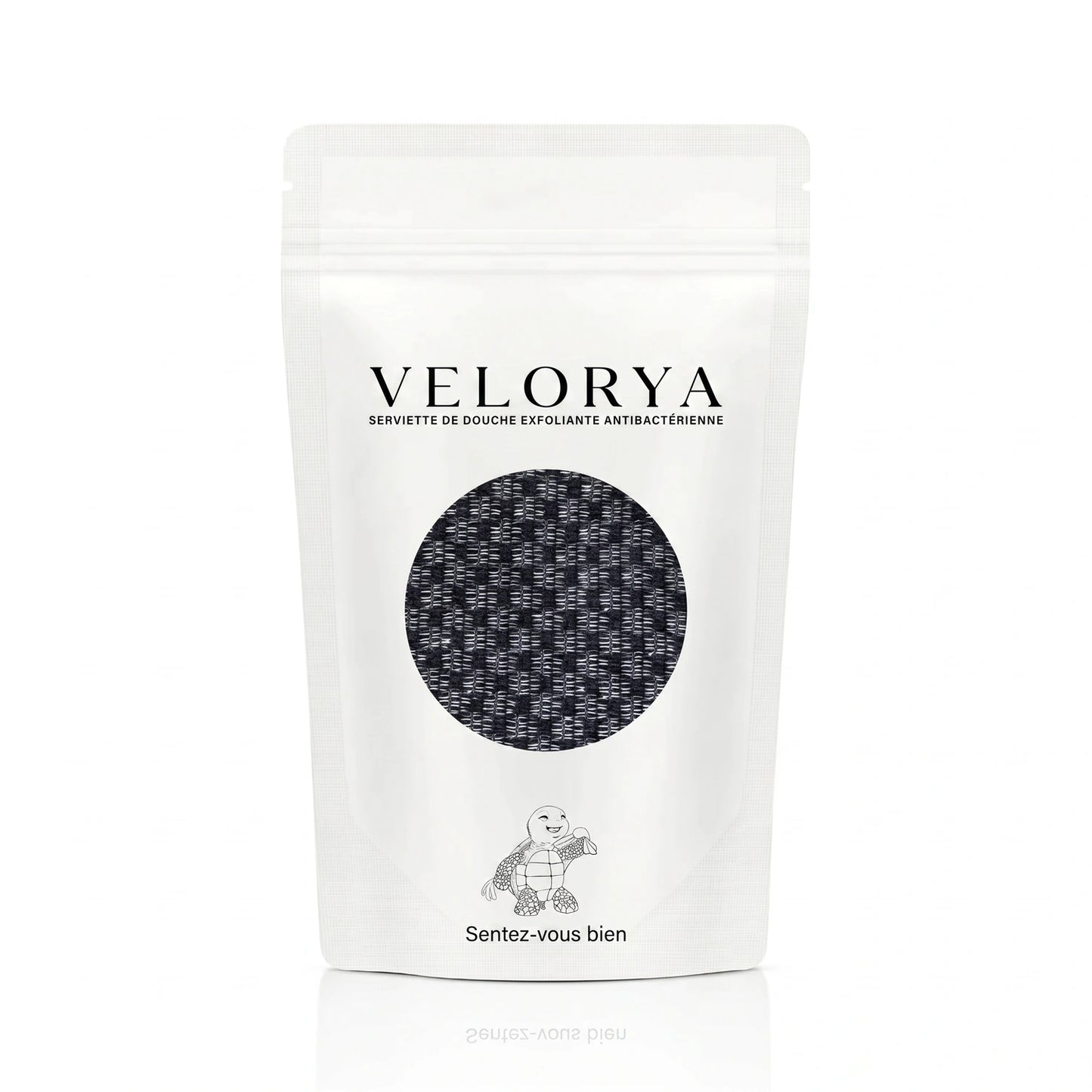 SERVIETTE DE DOUCHE EXFOLIANTE ANTIBACTÉRIENNE VELORYA
