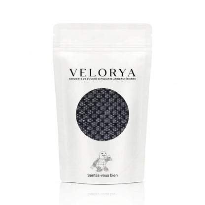 SERVIETTE DE DOUCHE EXFOLIANTE ANTIBACTÉRIENNE VELORYA