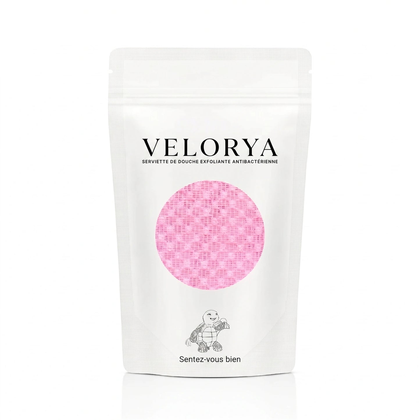 SERVIETTE DE DOUCHE EXFOLIANTE ANTIBACTÉRIENNE VELORYA