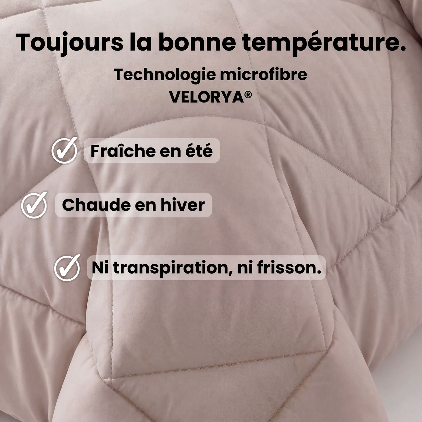 Couette VELORYA – La couette 2-en-1 à séchage rapide qui rend les draps superflus